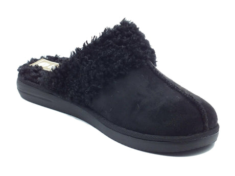 InBlu InBlu EK000010 Nero Pantofole per Donna in tessuto con ecopellicciotto Nero