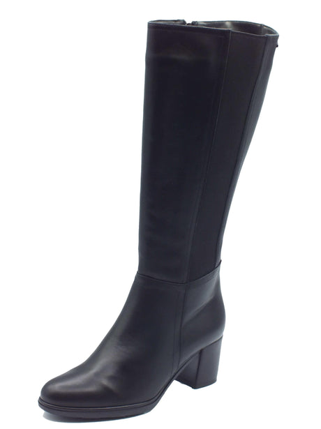 Igi&Co Igi&Co 4695300 Vitello Nero Stivali con tacco per Donna in pelle ed elastico Nero