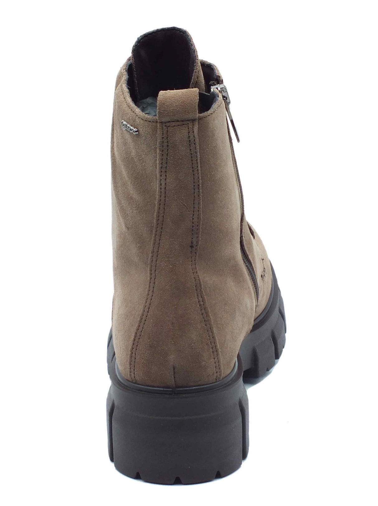 Igi&Co Igi&Co 4664400 Scam Super Fango Anfibi per Donna in nabuk con tacco alto lacci e lampo Fango