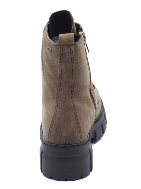 Igi&Co Igi&Co 4664400 Scam Super Fango Anfibi per Donna in nabuk con tacco alto lacci e lampo Fango