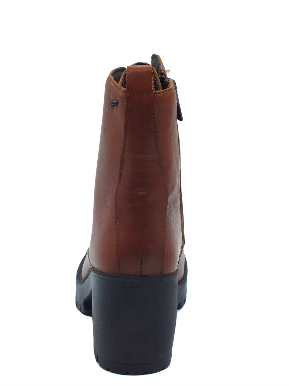 Igi&Co Igi&Co 4665322 Vitello Antik Cognac Tronchetti per Donna in pelle con tacco alto lacci e lampo Cognac