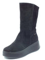 Igi&Co Igi&Co 4671000 Scam Superiore Nero Stivali con per Donna in nabuk con lampo e zeppona Nero