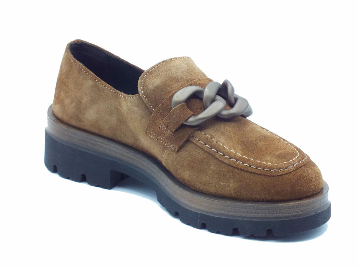 Igi&Co Igi&Co 4679333 Scamosciata Legno Mocassini con tacco bassa per Donna in nabuk Scamosciata Legno