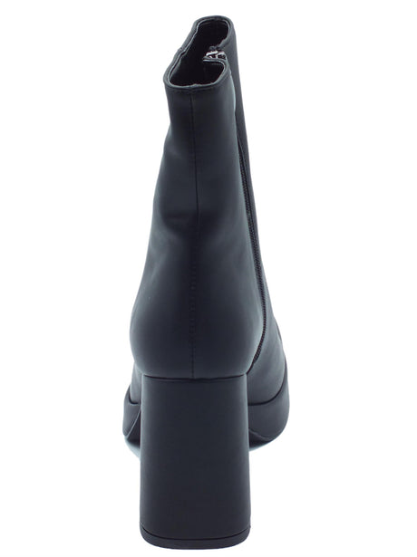 Nacrèe Nacrèe 5004M010 Clip Nero Tronchetti per Donna in ecopelle con tacco alto Nero