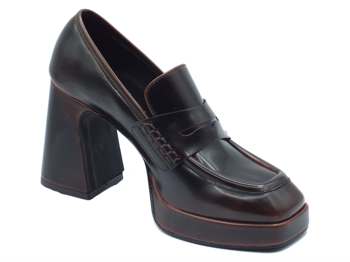 Nacrèe Nacrèe 5004M004 Pool Cuoio Mocassini eleganti per Donna modello classico tacco alto Cuoio