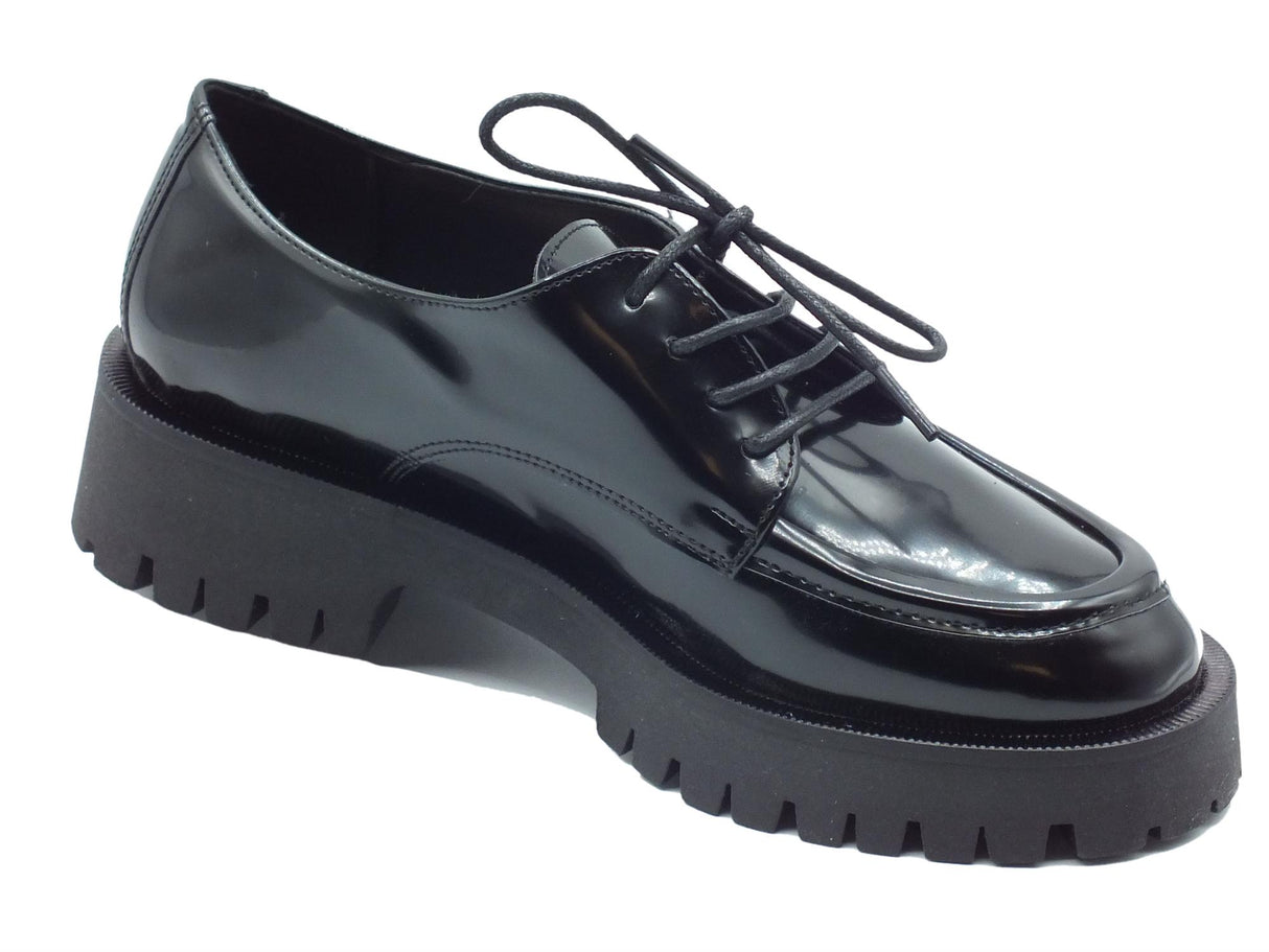 Nacrèe Nacrèe 631R053 Pool Nero Francesine per Donna in ecopelle con tacco medio Nero