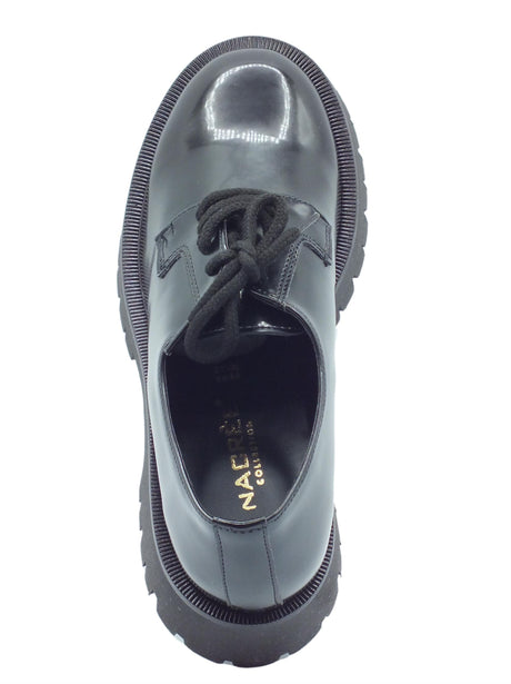 Nacrèe Nacrèe 631R062 Pool Nero Francesine per Donna in ecopelle con tacco medio Nero