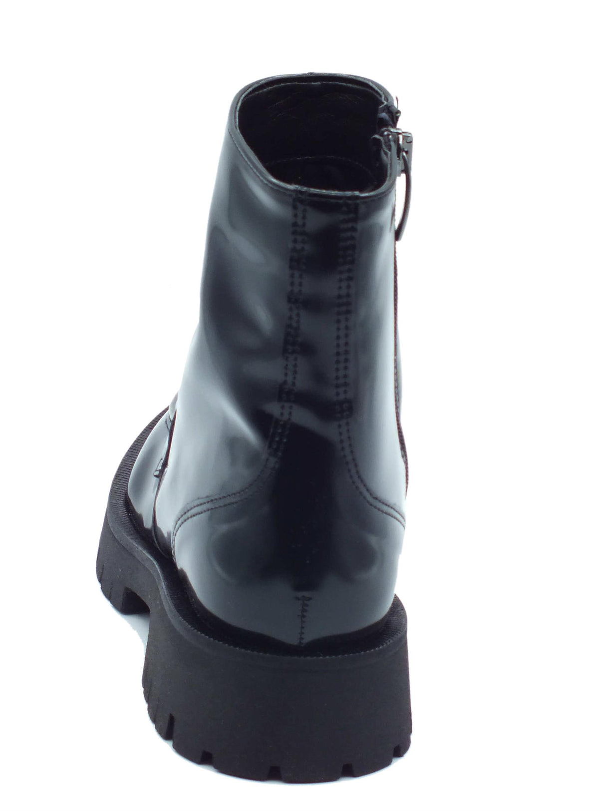 Nacrèe Nacrèe 631R060 Pool Nero Tronchetti per Donna in ecopelle con lampo e tacco medio Nero