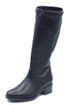 Melluso Melluso K91854D Nero Stivali con tacco basso per Donna in pelle e tessuto elasticizzato Nero