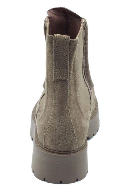 Nero Giardini NeroGiardini I308000D Velour Argilla Scarponcini modello Beatlesi zeppa Donna in pelle nabuk Velour Argilla