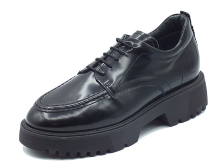 Nero Giardini NeroGiardini I308163D College Nero Scarpe per Donna in pelle abrasivata con tacco Nero