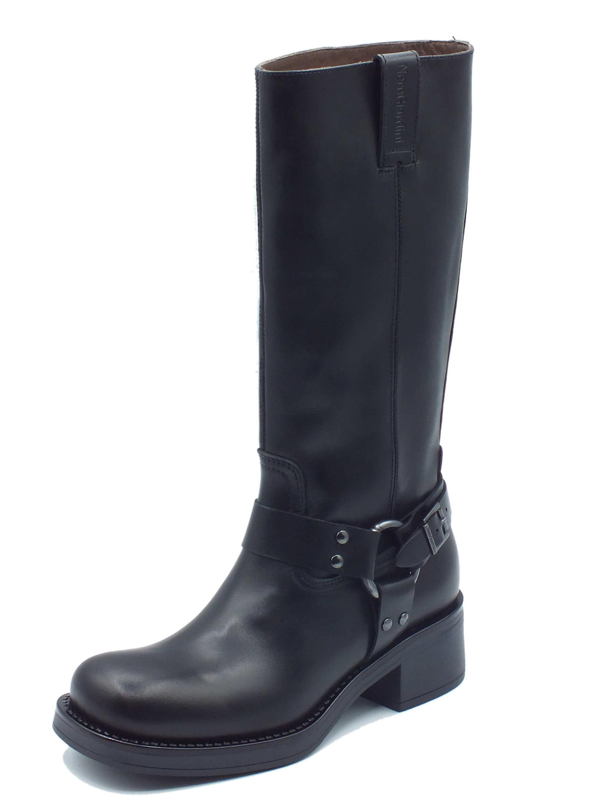 Nero Giardini Nero Giardini I309221D Guanto Nero StivalI per Donna in pelle con lampo Guanto Nero