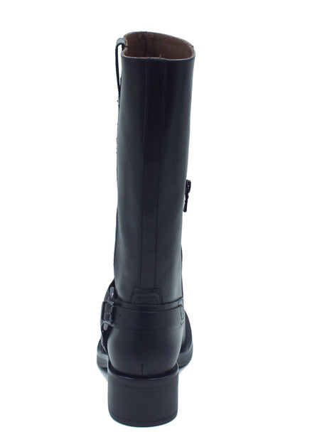 Nero Giardini Nero Giardini I309221D Guanto Nero StivalI per Donna in pelle con lampo Guanto Nero