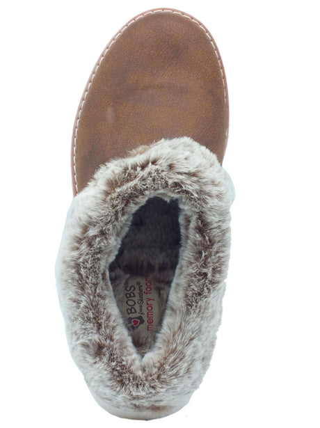 Skechers Skechers Bobs 113423 Winter Rock Brown Sabot Sportivi per Donna in ecopelle marrone Brown