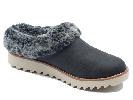 Skechers Skechers Bobs 113423 Winter Rock Charcoal Sabot Sportivi per Donna in ecopelle nero Charcoal