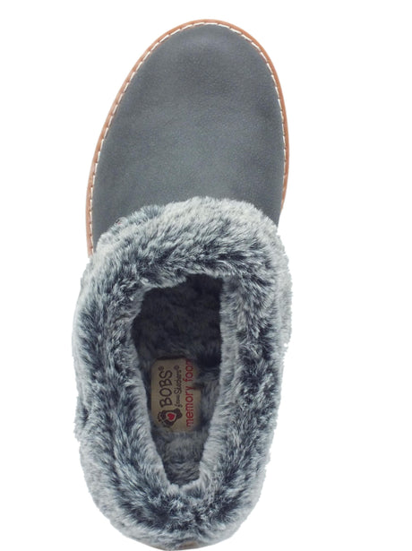 Skechers Skechers Bobs 113423 Winter Rock Charcoal Sabot Sportivi per Donna in ecopelle nero Charcoal