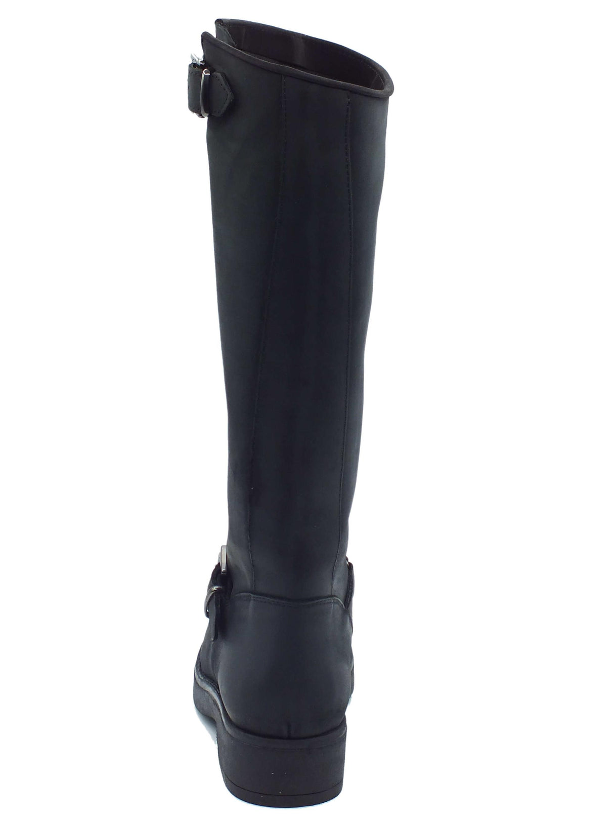 Stelio Malori STM - Stelio Malori 4034 Sullivan Nero Stivali per Donna in pelle con lampo e taglio trasversale Nero