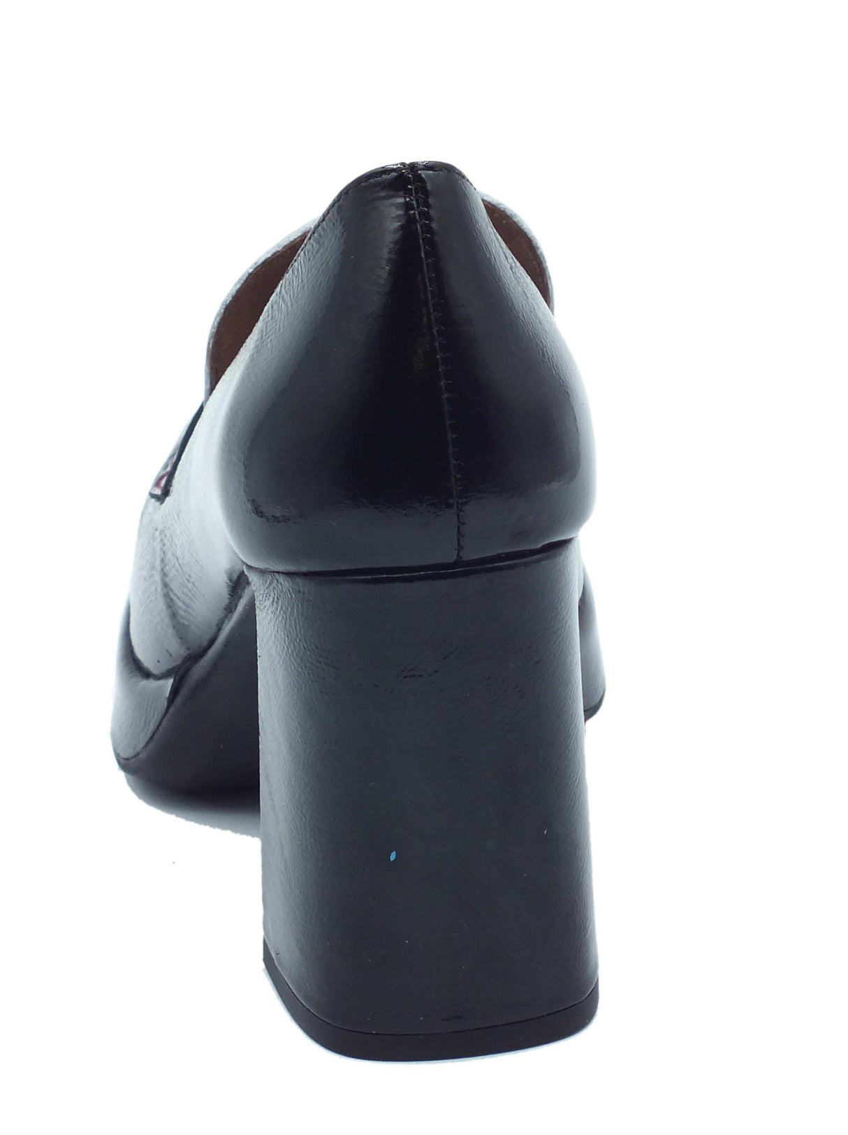 Wonders Wonders H-5925 lark Lack Negro Cream Mocassini Donna in pelle verniciata nera crema con tacco alto Lack Negro Cream