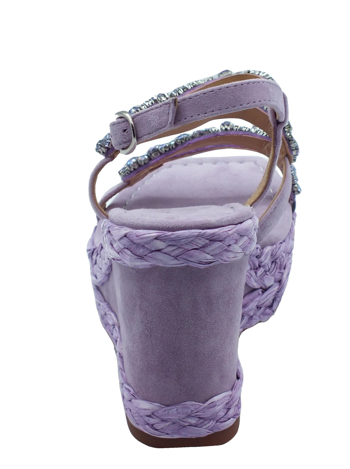 Alma en Pena Alma en Pena V240978 Suede Lilac Sandali eleganti per Donna lilla con brillanti lilla Lilac