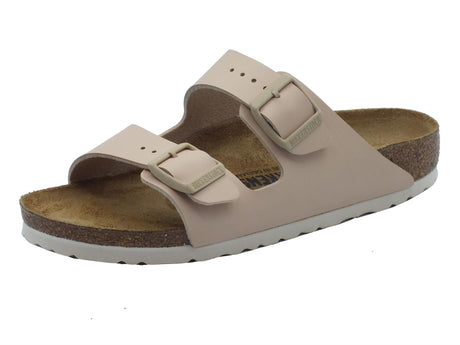 Birkenstock Birkenstock 1027723 Arizona BS New Beige Sandalo con doppia fibia in ecopelle beige