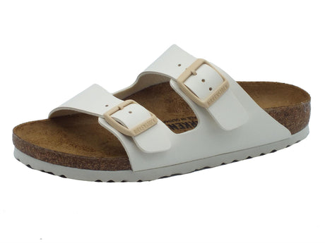 Birkenstock Birkenstock 1027339 Arizona BS Eggshell Sandali per Donna in ecopelle colore albume doppia fibia bianco