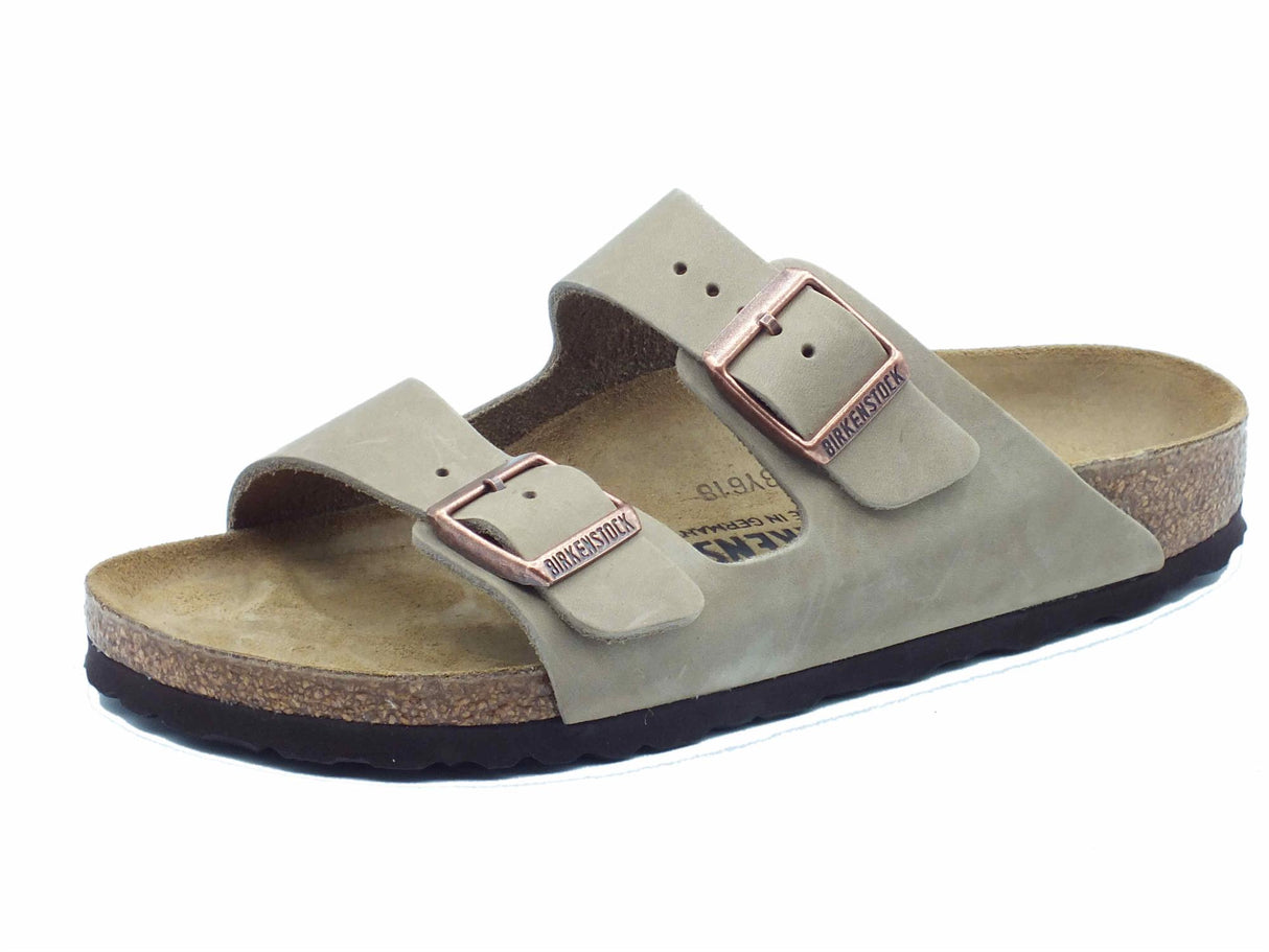 Birkenstock Birkenstock 0352203 Arizona BS Tabacco Brown Sandalo con doppia fibia in pelle marrone