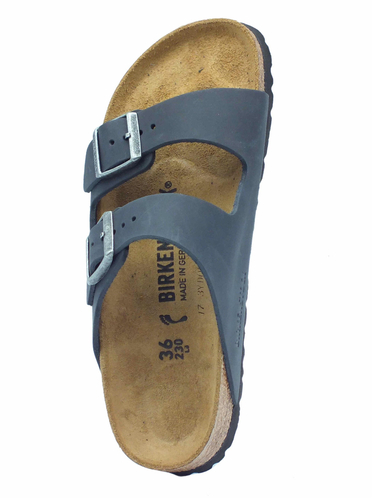 Birkenstock Birkenstock 0552113 Arizona BS Black Sandalo con doppia fibia in pelle Black