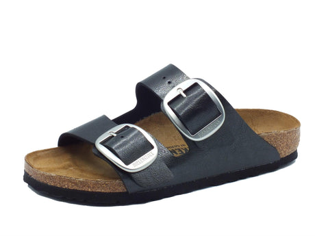Birkenstock Birkenstock 1027413 Arizona Big Buckle Graceful Licorice Sandali per Donna in pelle nero