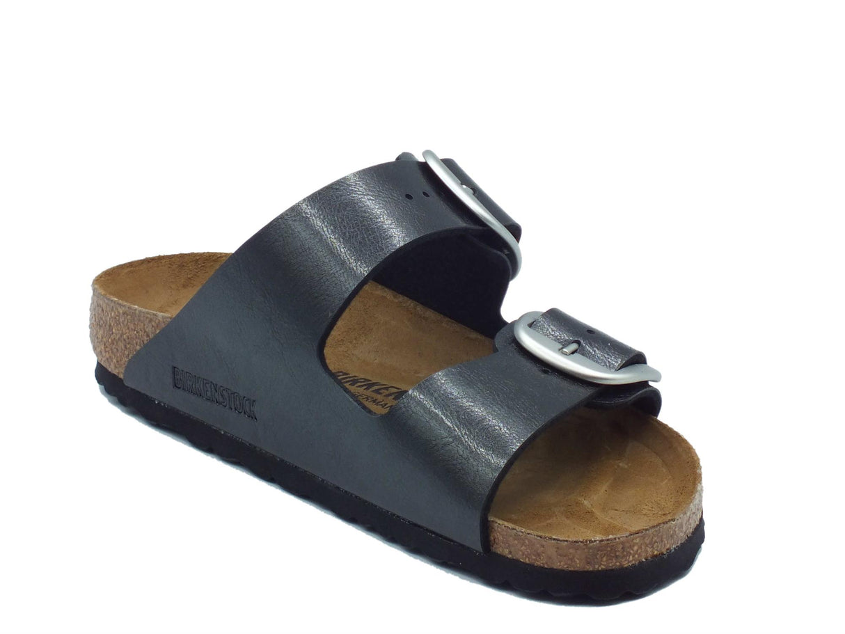 Birkenstock Birkenstock 1027413 Arizona Big Buckle Graceful Licorice Sandali per Donna in pelle nero