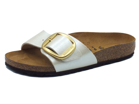 Birkenstock Birkenstock Ciabatte Donna 1015279 Madrid Big Buckle Graceful Pearl White sintetico bianco Pearl White