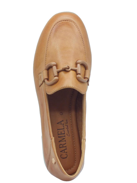 Carmela Carmela 161515 Z.Piel Camel Ballerine classiche per Donna in pelle con tacchetto Camel