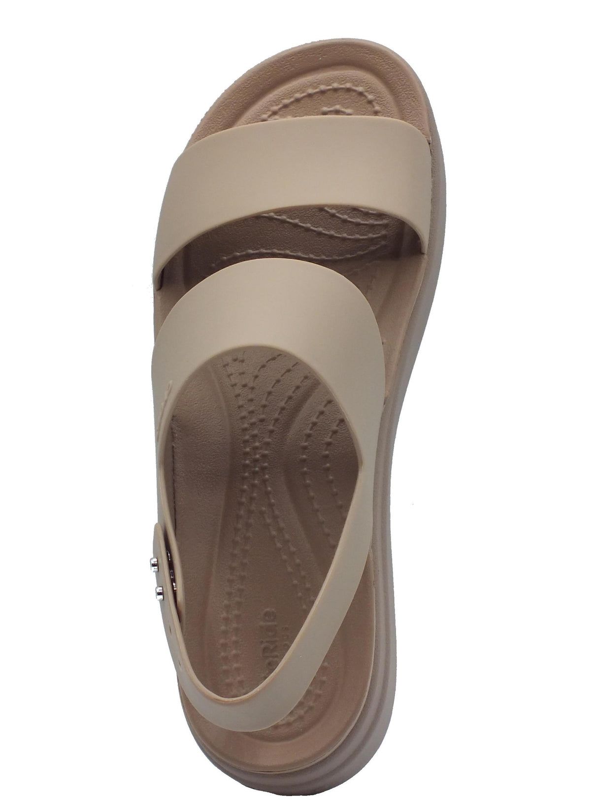 Crocs Crocs 206453 Brooklyn Low Wedge Latte Sandali con zeppa alta per Donna in gomma beige latte