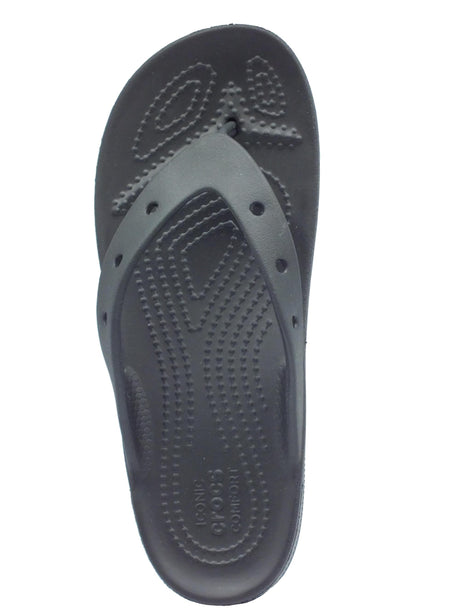 Crocs Crocs 207714 classic platform flip black Infradito con zeppa media per Donna in gomma nero Nero
