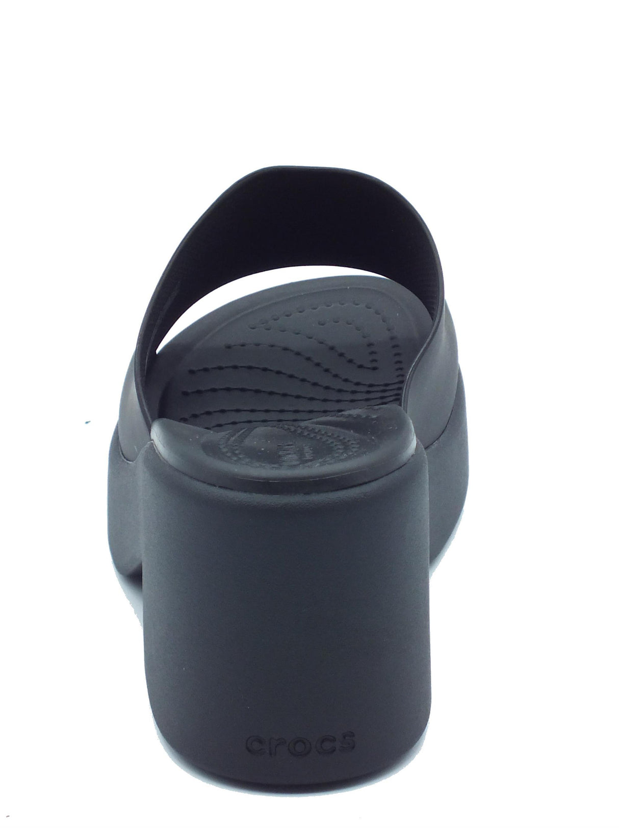 Crocs Crocs 209408 Brooklyn Slide Heel Black Sandali con tacco alto per Donna in gomma Black