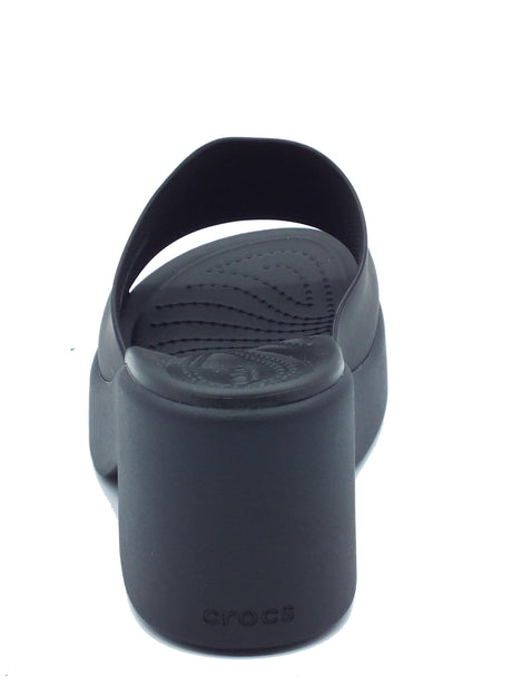 Crocs Crocs 209408 Brooklyn Slide Heel Black Sandali con tacco alto per Donna in gomma Black