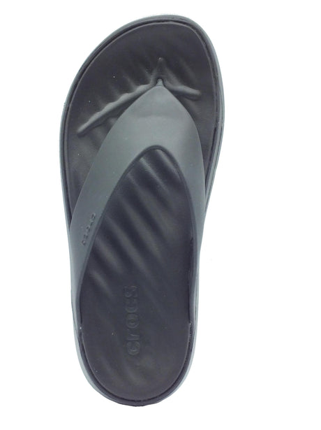 Crocs Crocs 209410 Getaway Platform Flip Black Infradito con zeppa media per Donna in gomma nero Nero