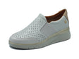 Cinzia Soft Cinzia Soft IV821483 Snow White Oak Mocassini Confort Donna pelle traforata elastico e zeppa media White