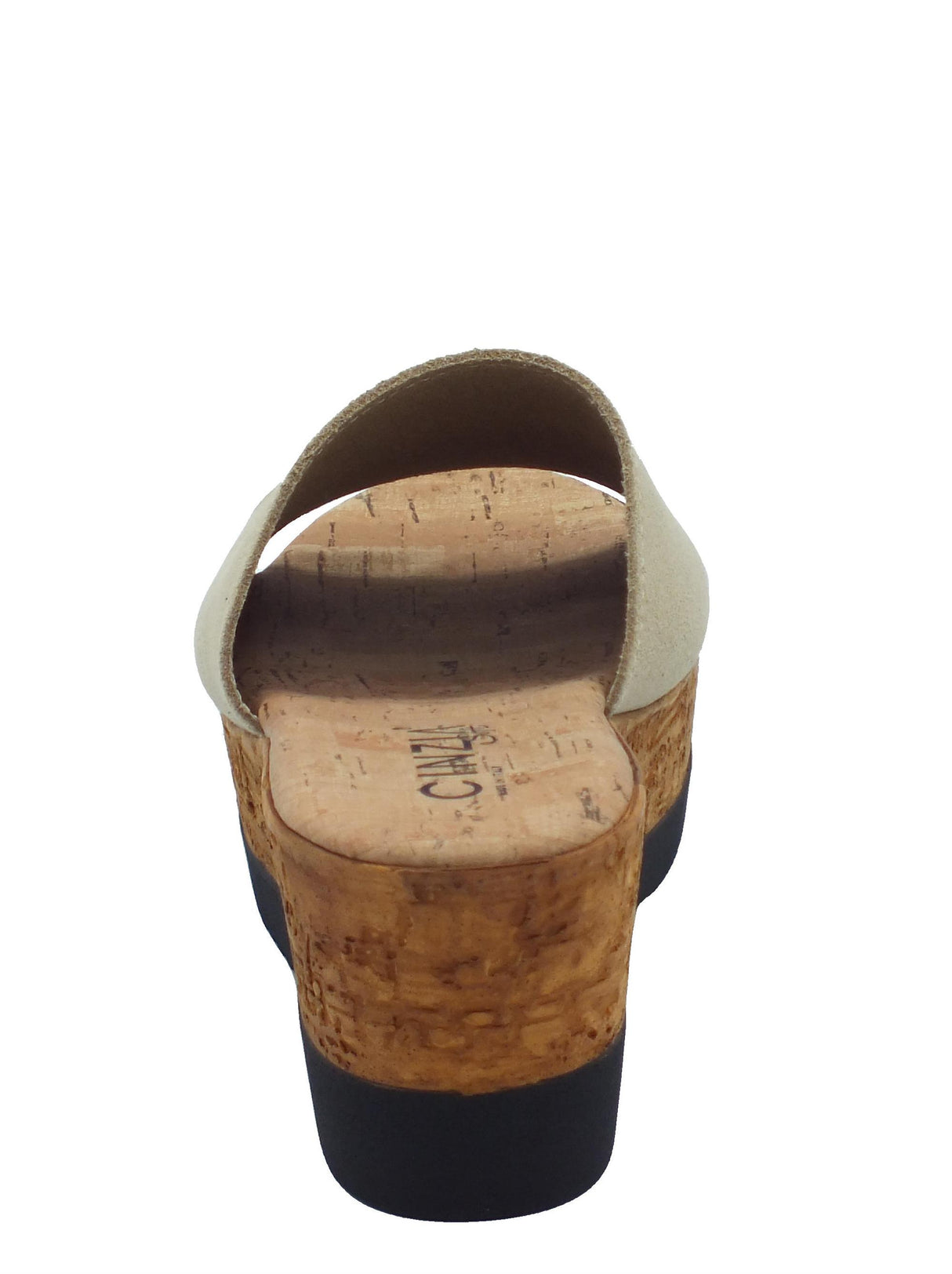 Cinzia Soft Cinzia Soft IAF53323 Cappuccino Sandali scalsati per Donna con zeppa alta in nabuk beige Cappuccino