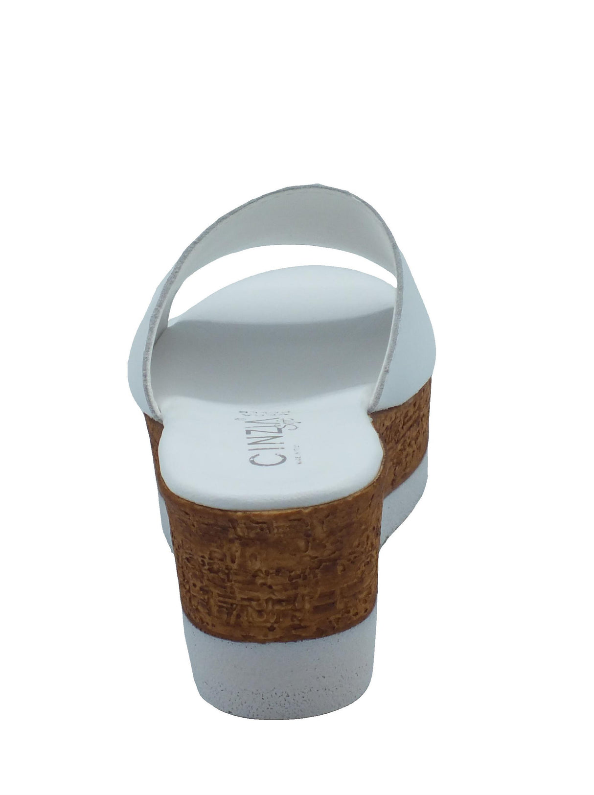 Cinzia Soft Cinzia Soft IAF52331 Bianco Sandali Scalsati per Donna in pelle zeppa alta Bianco
