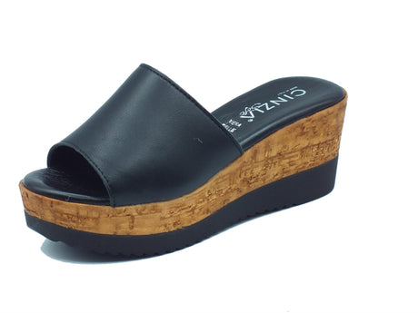 Cinzia Soft Cinzia Soft IAF52331 Nero Sandali Scalsati per Donna in pelle zeppa alta Nero