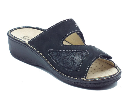 Cinzia Soft Cinzia Soft IM24259 Nero Ciabatte per Donna in pelle doppio strappo Nero