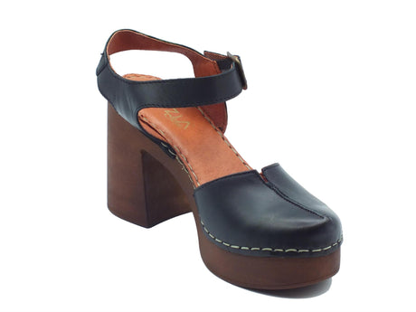 Cinzia Soft Cinzia Soft PQ8235460 Black Sandali con tacco alto per Donna in pelle nera con plateau Black