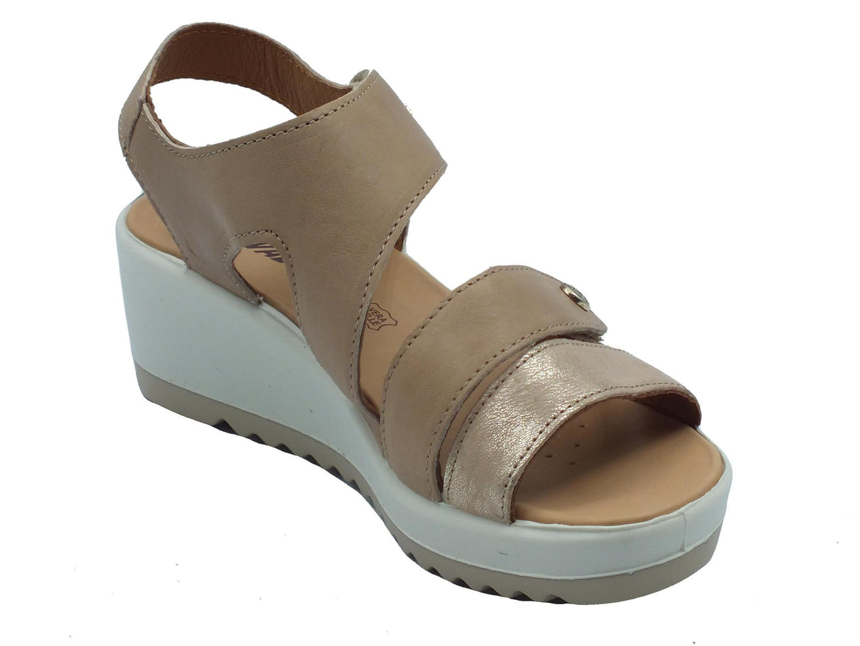 ENVAL Soft ENVAL Soft 5781022 Capra Corda Sandali Confort per Donna in pelle con zeppa alta Corda