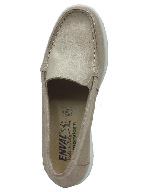 ENVAL Soft ENVAL Soft 5754522 Scamosciato Platino Mocassini per Donna con memory foam Platino