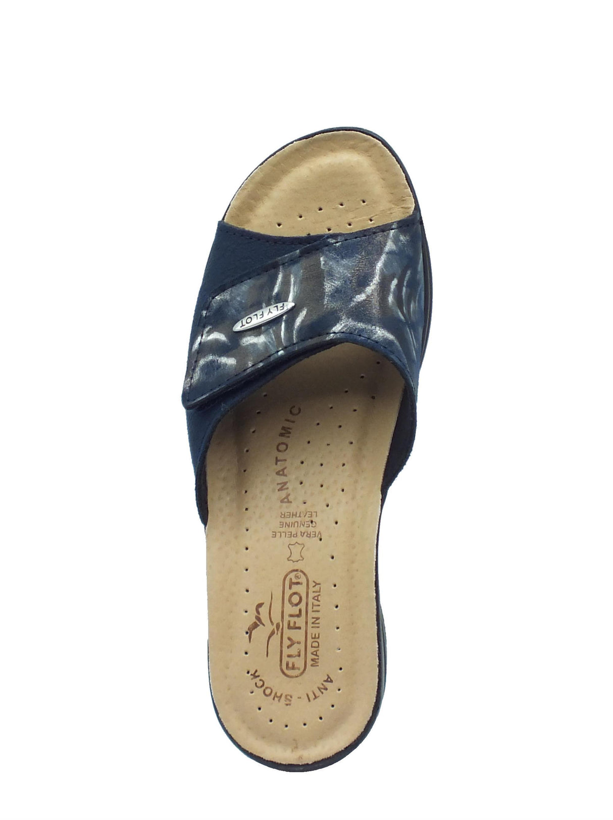 FlyFlot FlyFlot 96 A63 Q3 Blu Ciabatte per Donna in tessuto con chiusura a strappo Blu