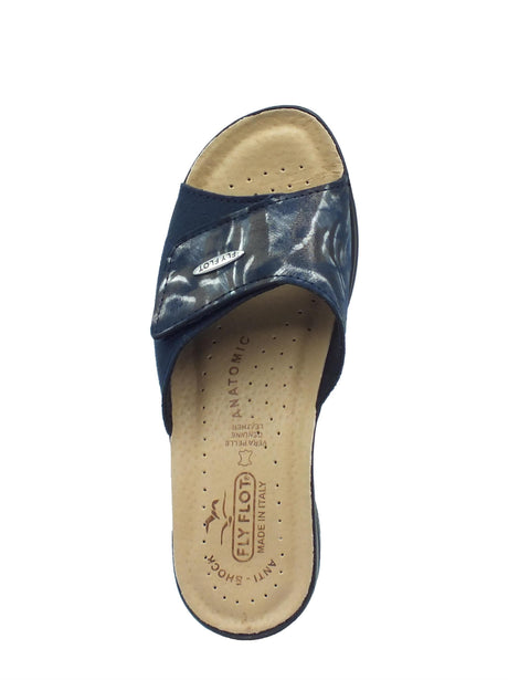 FlyFlot FlyFlot 96 A63 Q3 Blu Ciabatte per Donna in tessuto con chiusura a strappo Blu