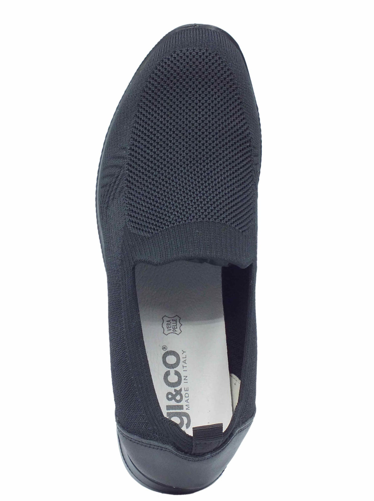 Igi&Co Igi&Co 5660600 Nero Mocassini per Donna in tessuto brillantinato elasticizzato Nero