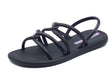 Ipanema Ipanema 27135 Meu Sol Sandal Dark Black Sandali per Donna in gomma nero con zeppa bassa Black