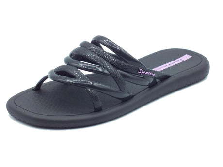 Ipanema Ipanema 83606 Meu Sol Slide Black Sandali per Donna in gomma nera con zeppa bassa Black