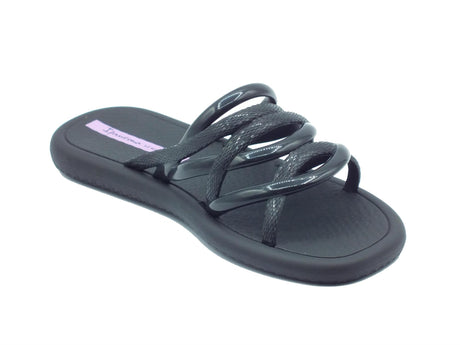 Ipanema Ipanema 83606 Meu Sol Slide Black Sandali per Donna in gomma nera con zeppa bassa Black